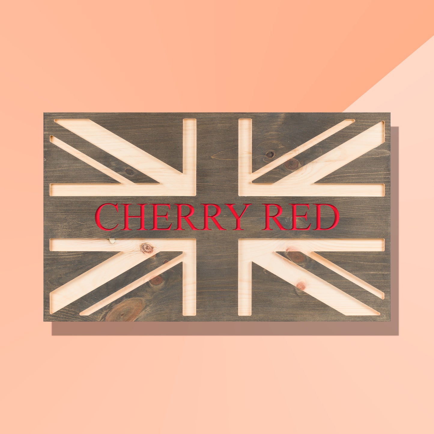 Handmade Personalised Wooden Union Jack Flag