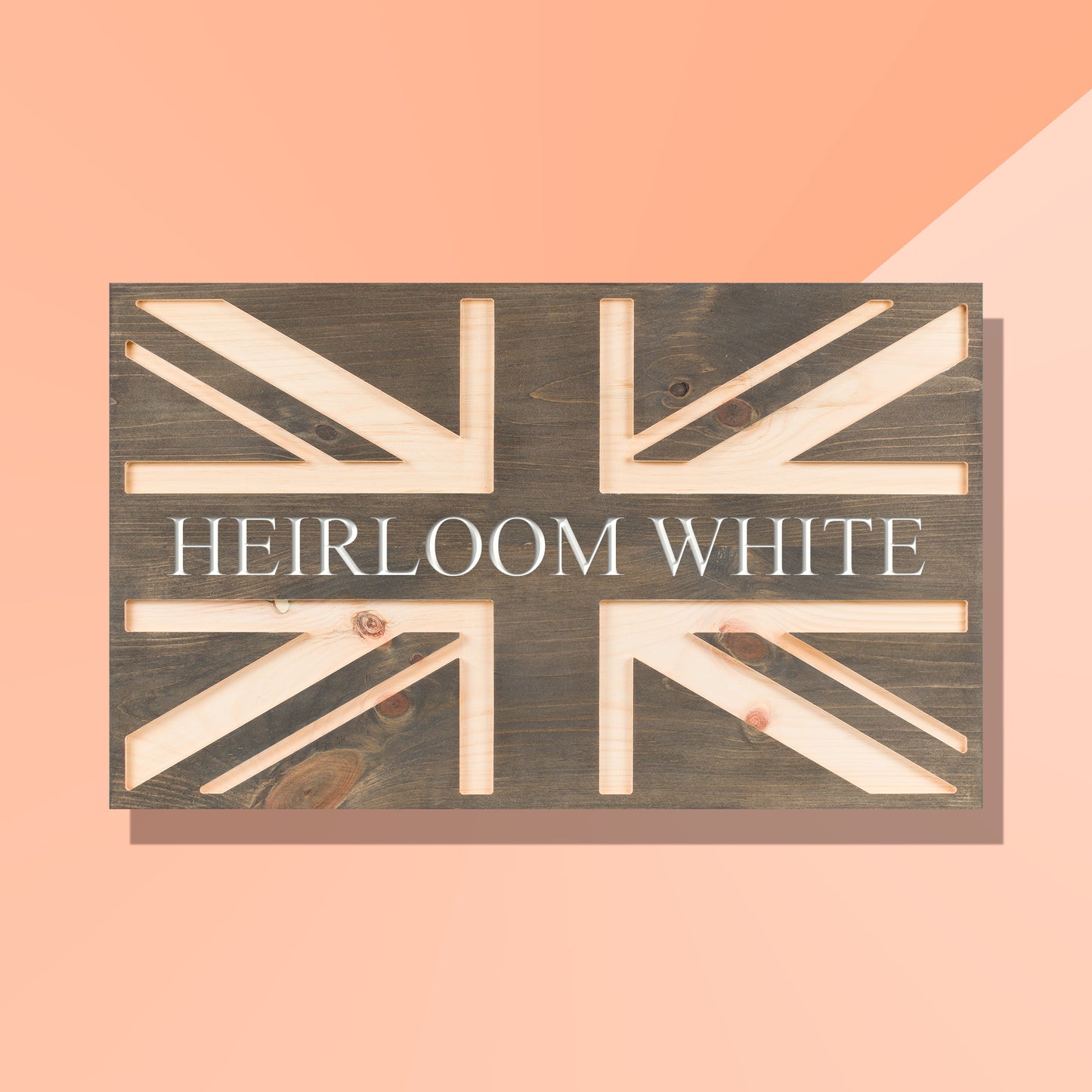 Handmade Personalised Wooden Union Jack Flag