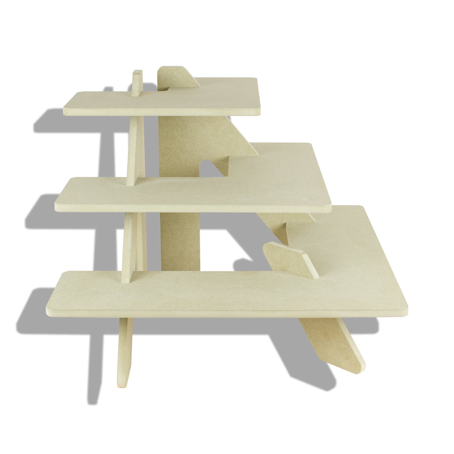 Wooden Tiered Riser Display Shelf