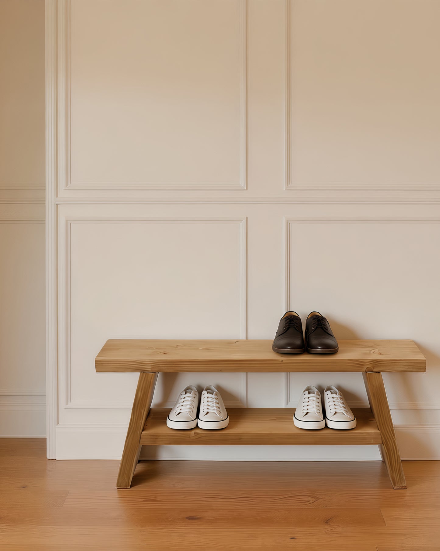 Handmade Wooden Shoe A-Bench