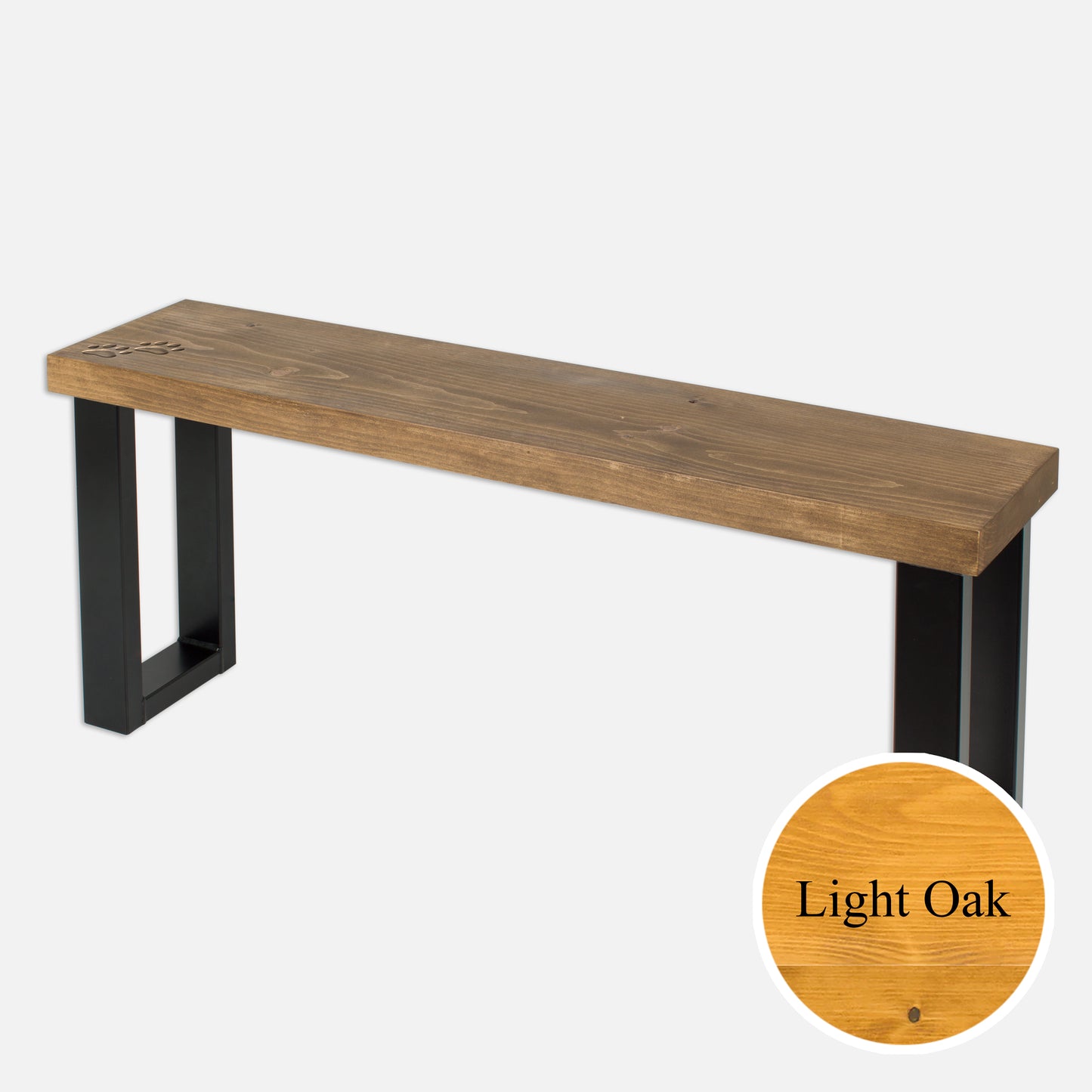 Wooden & Metal Handmade Garden Bench