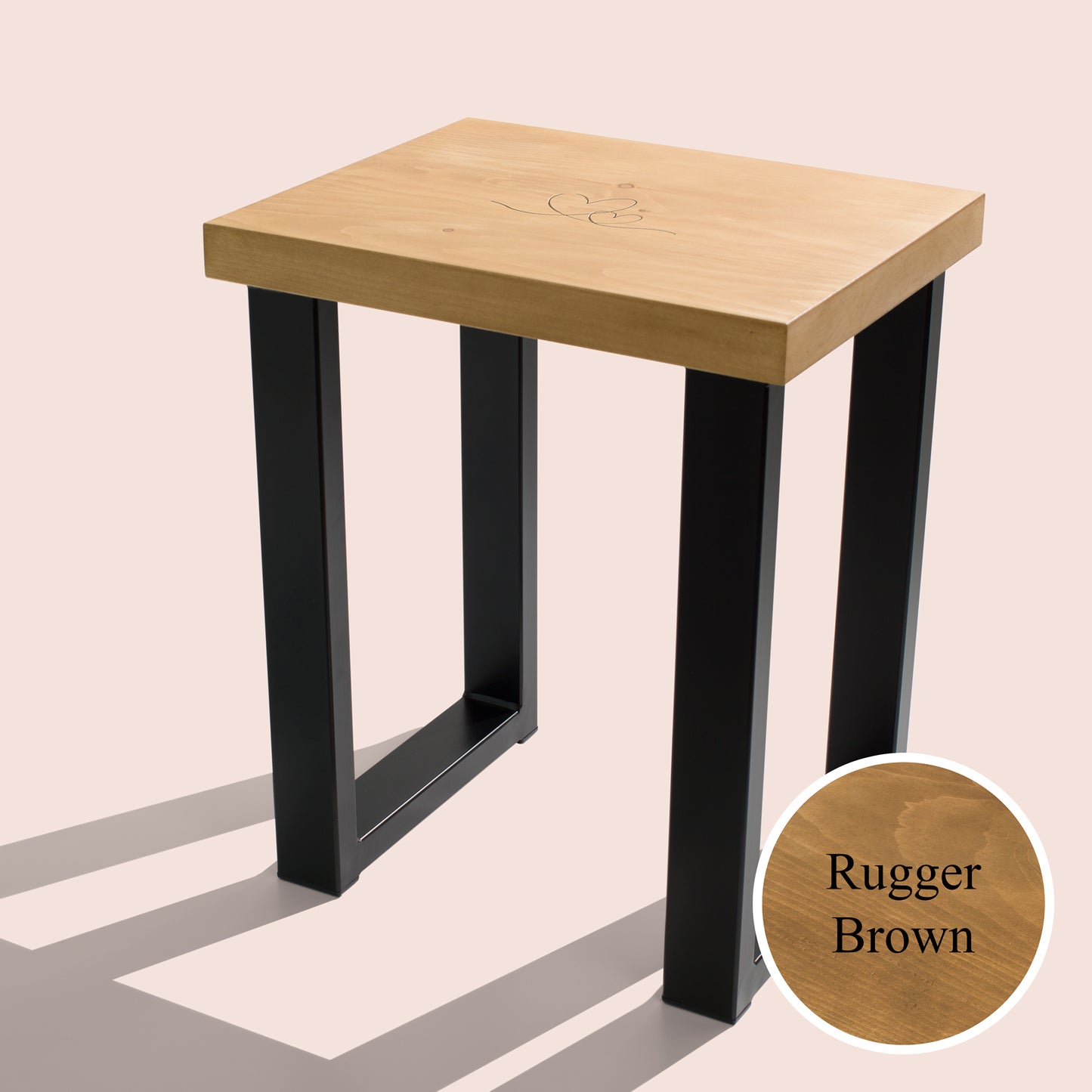 Handmade Wooden Personalised Side Table